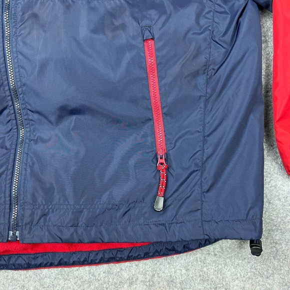 Tommy Hilfiger Jacket Mens Extra Large Blue Red Fleece Lined Nylon Full Zip Y2K - Picture 6 of 16